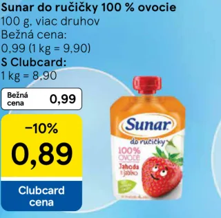 Sunar do ručičky 100 % ovocie