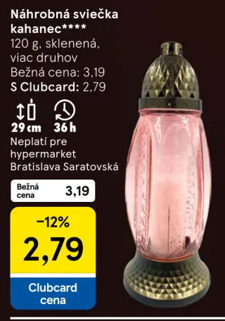 Náhrobná sviečka kahanec