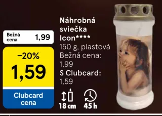 Náhrobná sviečka Icon