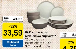 F&F Home Aura jedálenská súprava