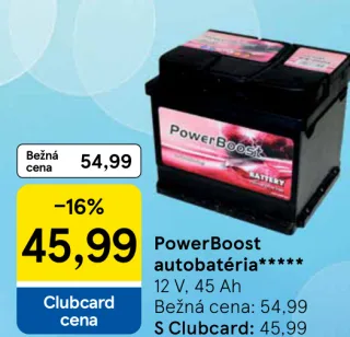 PowerBoost autobatéria 12 V, 45 Ah