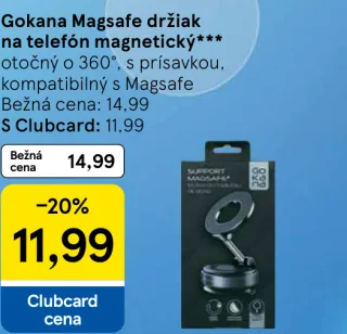 Gokana Magsafe držiak na telefón magnetický, otočný o 360°, s prísavkou, kompatibilný s Magsafe