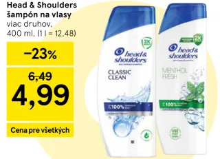 Head & Shoulders šampón na vlasy