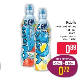 Kubík nesýtený nápoj 500 ml