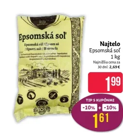 Najtelo Epsomská soľ 1 kg