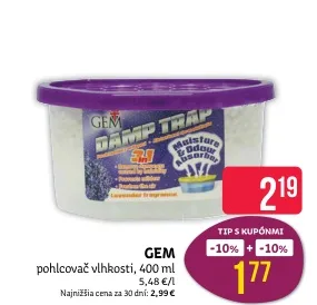 GEM pohlcovač vlhkosti 400 ml