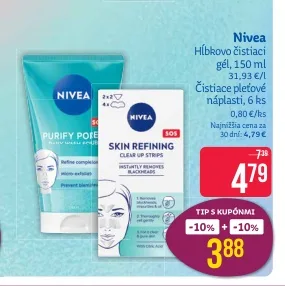 Nivea čistiace pleťové náplasti 6 ks