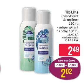 Tip Line dezodorant do topánok 150 ml