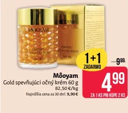 Môoyam Gold spevňujúci očný krém 60 g