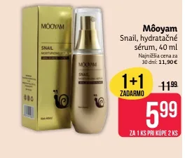 Môoyam Snail hydratačné sérum 40 ml