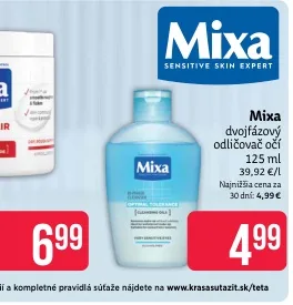 Mixa dvojfázový odličovač očí 125 ml