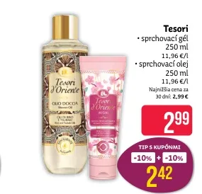 Tesori sprchovací olej 250 ml